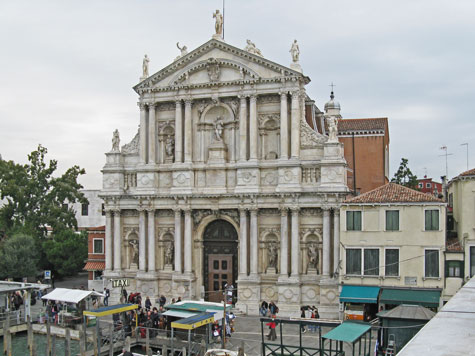 Scalzi Church in Venice Italy
