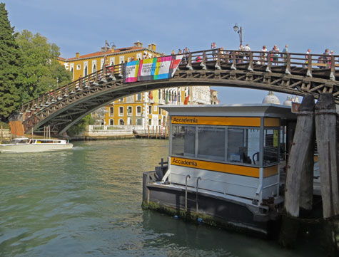 Accademia Bridge in Venice Italy